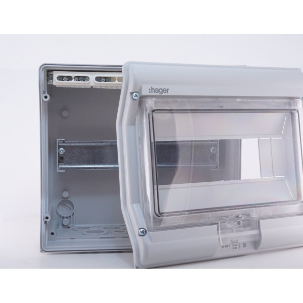 Щит накладной Vector VE110D на 10 модулей Hager - фото №1