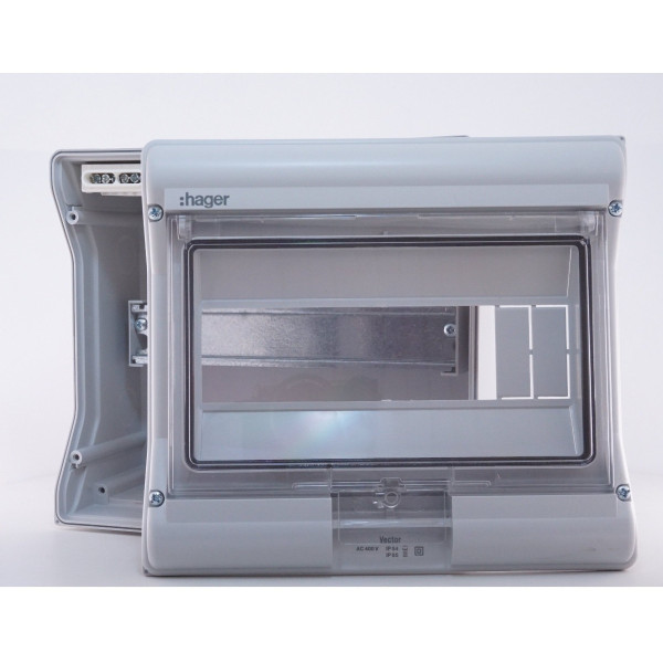 Щит накладной Vector VE110D на 10 модулей Hager - фото №4