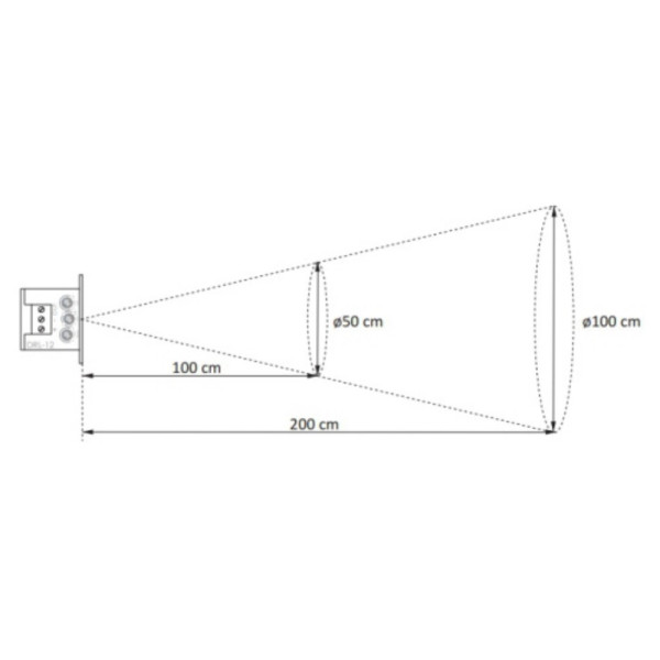 Лазерний датчик руху F&F DRL-12-9 12/24В - фото №3