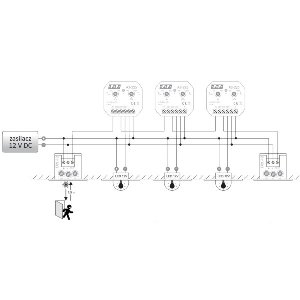 Лазерний датчик руху F&F DRL-12-9 12/24В - фото №4