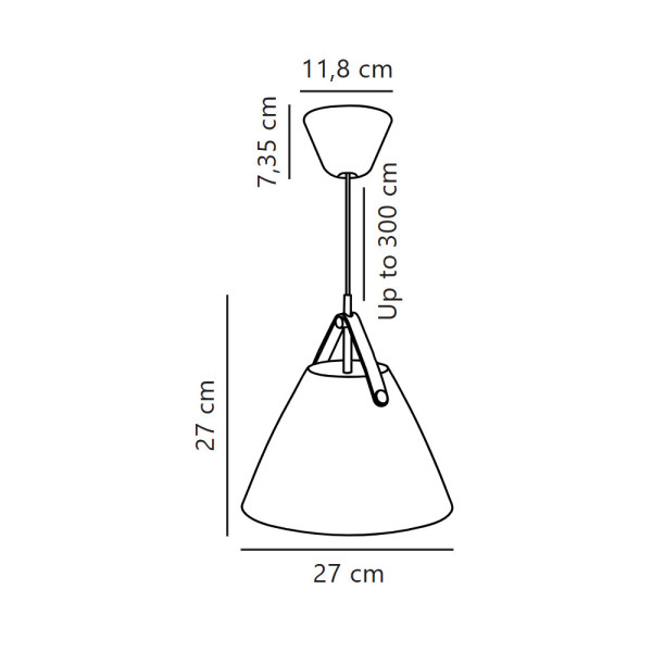 Подвесной светильник, люстра Nordlux 84333009 Strap E27 1x40W IP20 коричневый - фото №3