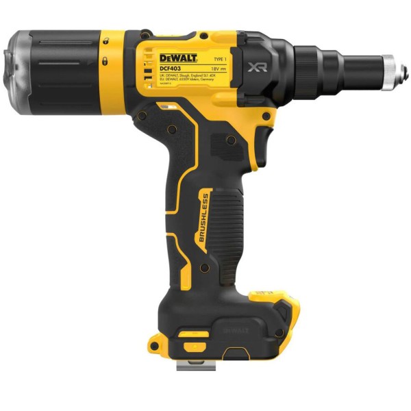 Безщітковий заклепочник DeWALT DCF403NT XR Li-Ion 18 В ∅2мм - фото №5