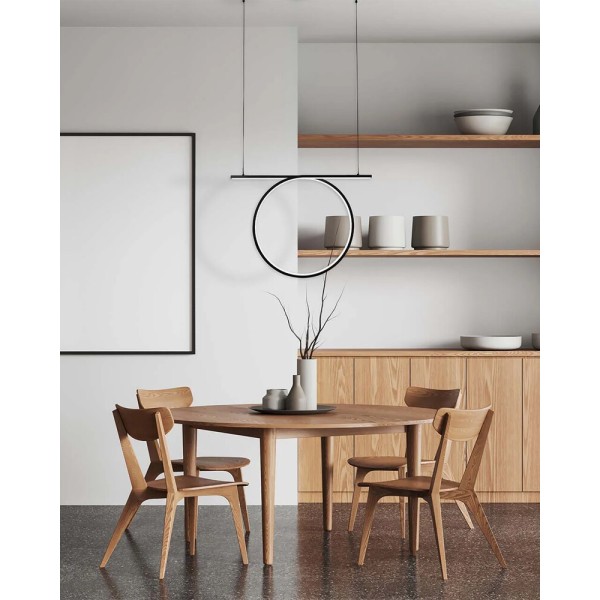 Подвесной светильник, люстра Goldlux 334039 Odetta LED 1x30W 4000K 3750Lm IP20 черный - фото №3