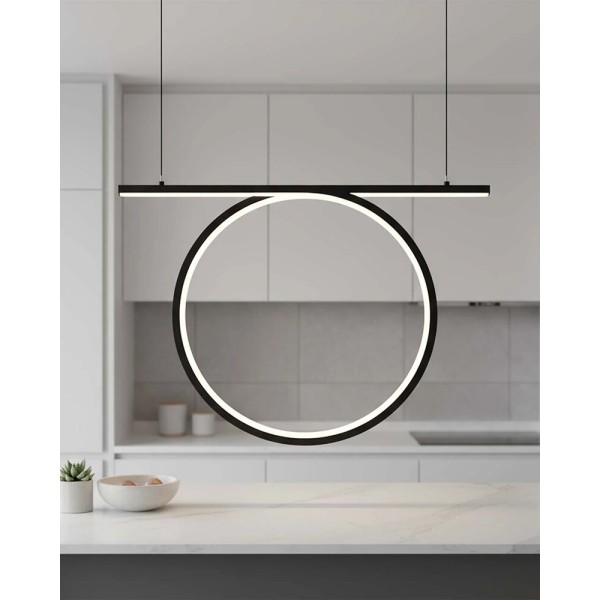 Подвесной светильник, люстра Goldlux 334039 Odetta LED 1x30W 4000K 3750Lm IP20 черный - фото №4