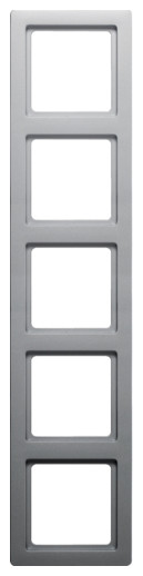 Рамка 5-местная алюминий Berker Q.1