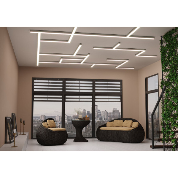 LED-профіль підвісний /накладний, 3 метра (ЛС44_3) - фото №2