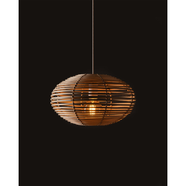 Подвесной светильник, люстра Nowodvorski 11153 Rattan S E27 1x25W IP20 бежевый - фото №2