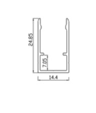 Алюмінієва кліпса для NMS1217-Plus (AS-NMS1217A1-25) - фото №1