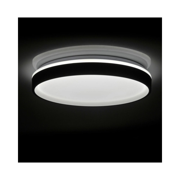 Люстра із пультом світлодіодна, стельовий світильник Goldlux 326669 Jadwiga 40 Led 1x48W 3000K-6000K 5300Lm IP44 Bk - фото №3