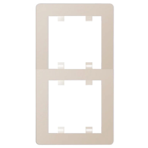 Рамка 2-кратна WL5121 Lumina-2, вертикальна, кремова, Hager