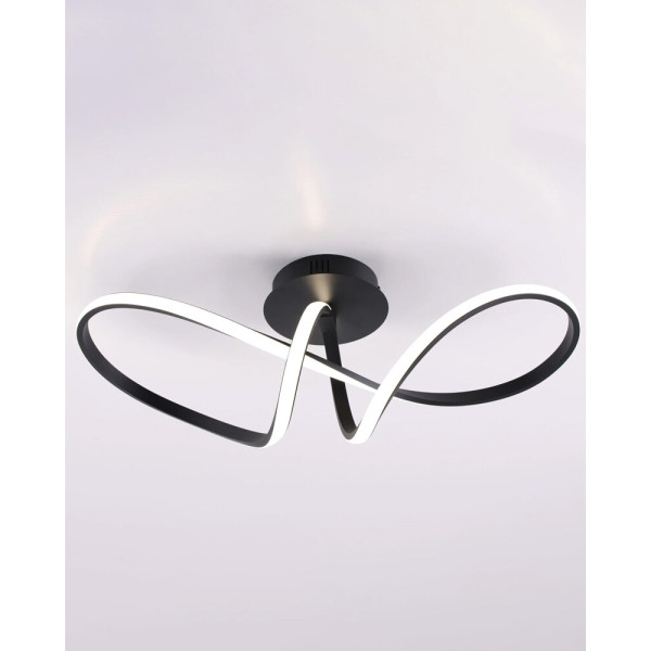 Люстра Goldlux 331830 Flavia LED 1x33W 4000K 5000Lm IP20 черная - фото №1