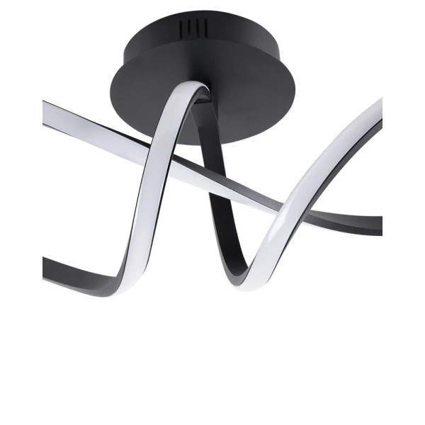 Люстра Goldlux 331830 Flavia LED 1x33W 4000K 5000Lm IP20 черная - фото №3