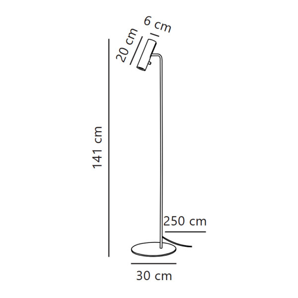 Торшер Nordlux 71704003 Mib GU10 1x8W IP20 черный - фото №4