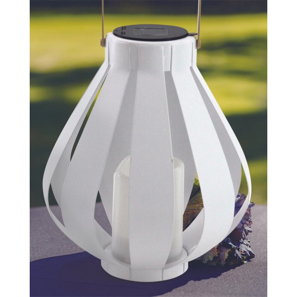 Вуличний світильник на сонячній батареї Goldlux 313232 Ahobro LED 1600K IP44 білий - фото №2