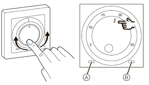 Кімнатний термостат Schneider Electric NU350118 із вбудованим датчиком 8А (білий) - фото №6