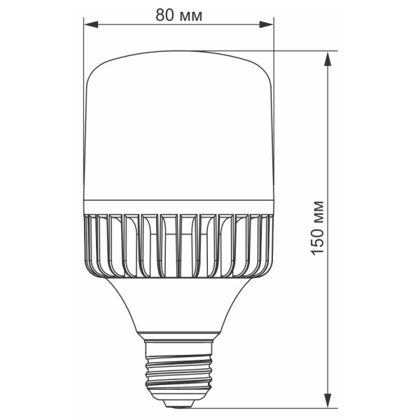 Светодиодная лампа Videx A80 E27 30Вт 5000K (VL-A80-30275) - фото №1