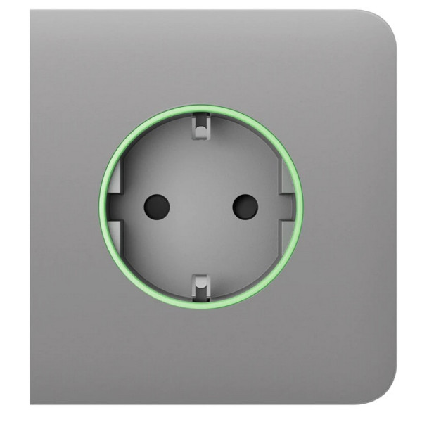 Центральная панель умной розетки Ajax 60002.163.FG SideCover Smart для OutletCore дымная (38801)