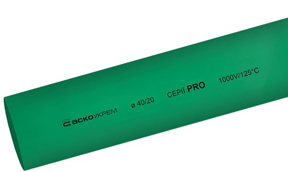 Зеленая термоусадочная трубка Аско-Укрем PRO Ø 40,0/20,0 (A0150040598)