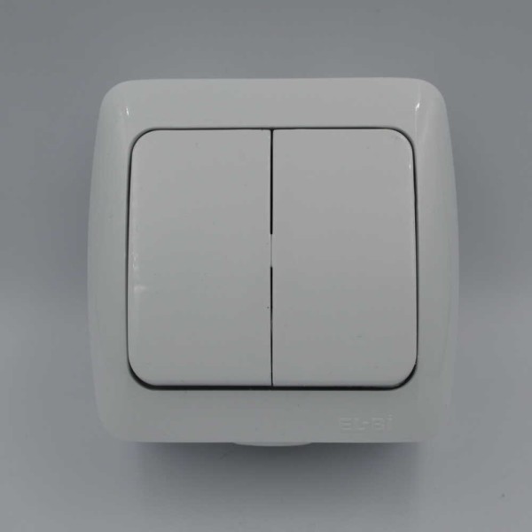 Выключатель ALSU белый 2-кл ( 504-010200-202 ) - фото №1