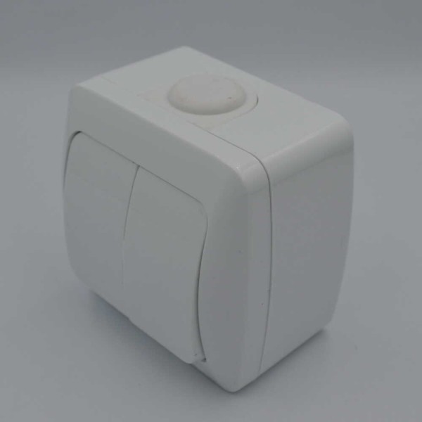 Выключатель ALSU белый 2-кл ( 504-010200-202 ) - фото №3