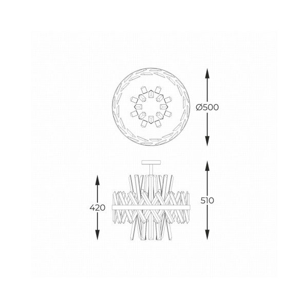 Люстра Zuma Line C0567-08C-7GAC Constantinople G9 8x28W IP20 - фото №1