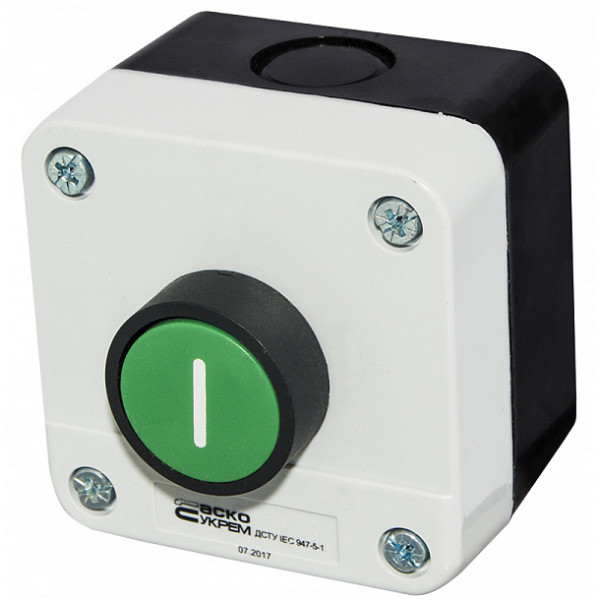 Одномісний пост Аско-Укрем XAL-B102 з кнопкою «Старт» (A0140020041)