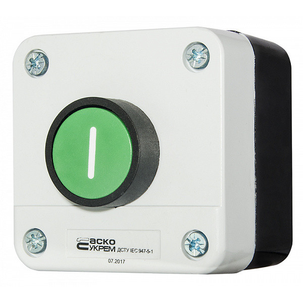 Одномісний пост Аско-Укрем XAL-B102 з кнопкою «Старт» (A0140020041) - фото №1