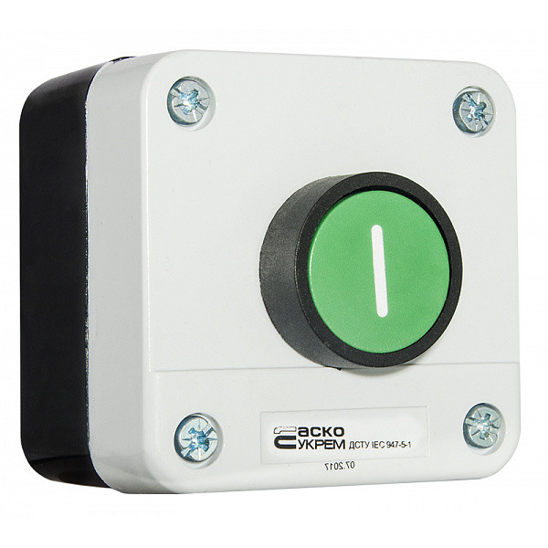 Одномісний пост Аско-Укрем XAL-B102 з кнопкою «Старт» (A0140020041) - фото №4