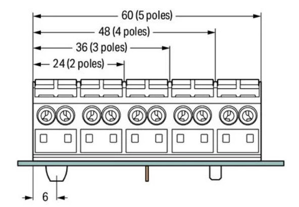 П'ятиконтактна сполучна колодка Wago 862-8505 L3-N-PE-L1-L2 - фото №5