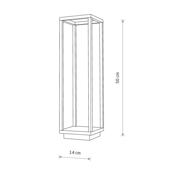 Вуличний світильник Nowodvorski 8180 Symmetry LED 1x7W 3000K 380Lm IP54 графітовий - фото №4