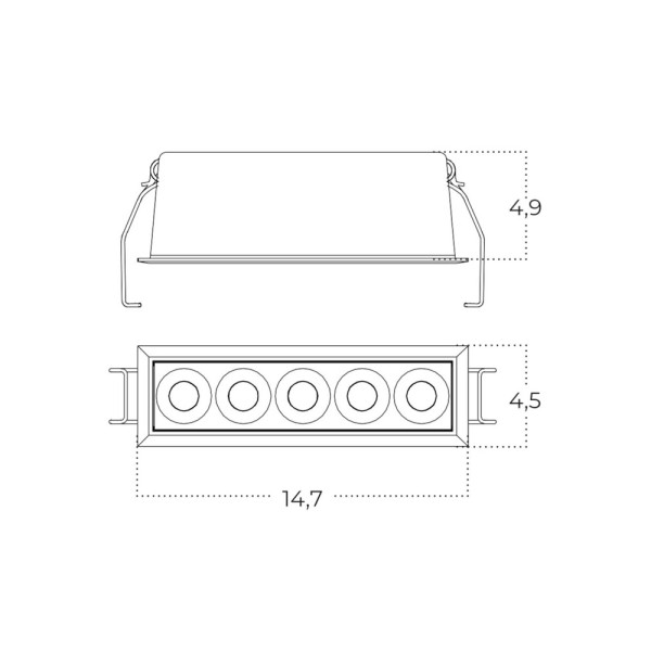 Точечный светильник Azzardo Tetrix AZ6276 LED 1x10W 3000K/4000K/6000K IP20 черный - фото №1