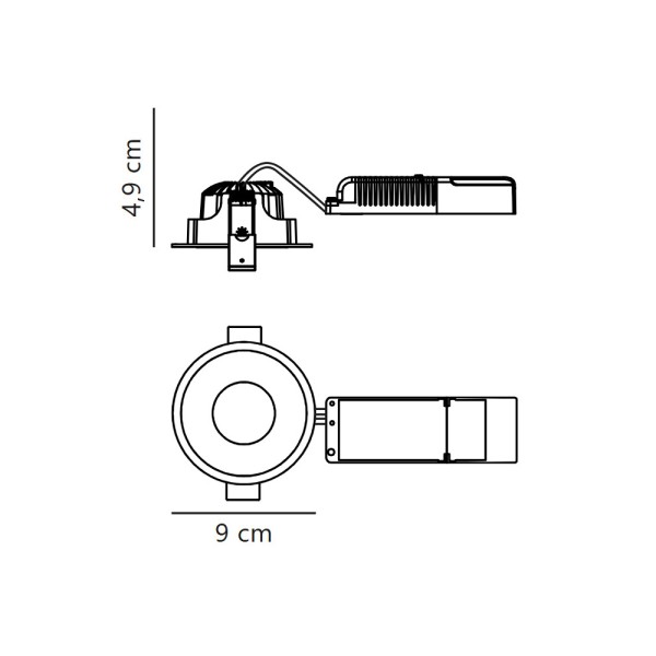 Точковий світильник Nordlux 2310340003 Albric LED 1x8W 2700K 590Lm IP44 чорний - фото №4