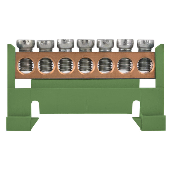 Нулевая шина E.Next e.bs.stand.1.7.green 7 отверстий зеленая (s025006) - фото №4