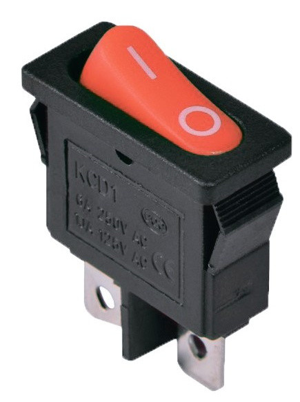 Переключатель TNSy KCD1-12-101 R/B овальный красный (TNSy5500687)