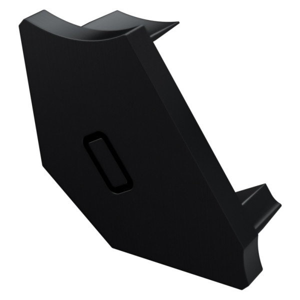 Заглушка Lumines для типа Н с размеченным отверстием правая чёрный