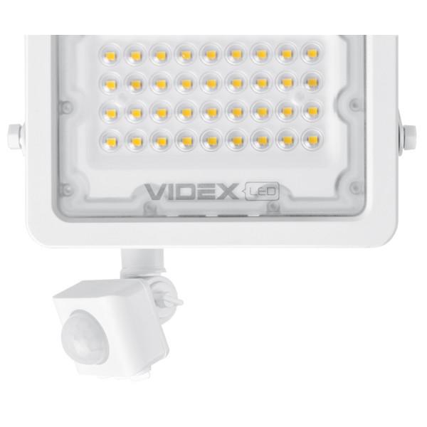 LED прожектор Videx F2e 30Вт 5000K (VL-F2e305W-S) с датчиком движения и освещенности - фото №1