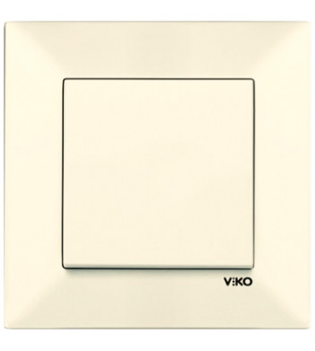 Вимикач 1-клавішний Meridian, кремовий