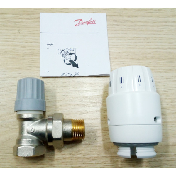 Термостатичний комплект кутовий Danfoss 013G5143 RA-FN+RAS-C2 1/2'' - фото №2