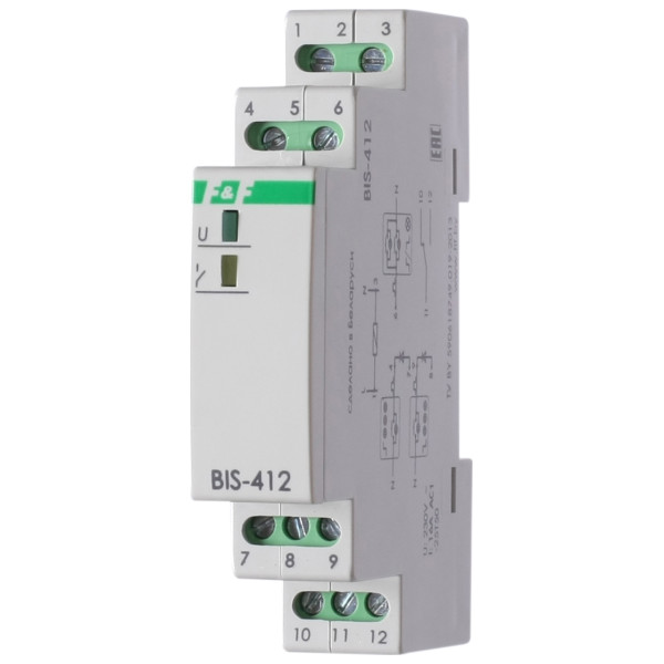 Імпульсне реле F&F BIS-412, групове, 220В, 16А - фото №4