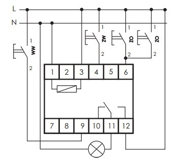 Імпульсне реле F&F BIS-412, групове, 220В, 16А - фото №7