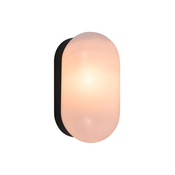 Бра для ванної, світильник Nordlux 2210131003 Foam E27 1x55W IP44 чорний