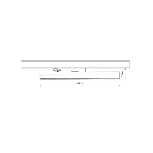 Трековий світильник Nowodvorski 12316 CTLS Line LED 1x20W 3000K IP20 чорний - фото №2