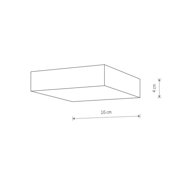 Потолочный светильник Nowodvorski 310425 Lid Square Led 1x25W 3000K 1800Lm IP20 Bl - фото №1