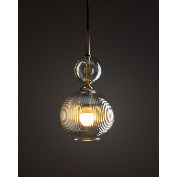 Підвісний світильник, люстра TK Lighting 11040 Sophia E14 1x10W IP20 бурштиновий - фото №1