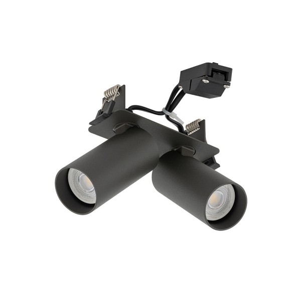 Светильник поворотный, спот Nowodvorski 11473 Fourty Surface II GU10 2x10W IP20 темно-серый