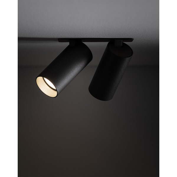 Светильник поворотный, спот Nowodvorski 11473 Fourty Surface II GU10 2x10W IP20 темно-серый - фото №1