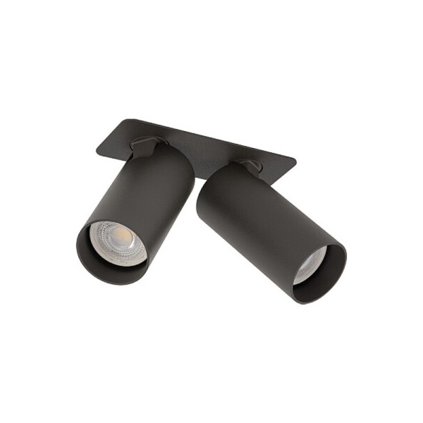 Светильник поворотный, спот Nowodvorski 11473 Fourty Surface II GU10 2x10W IP20 темно-серый - фото №4