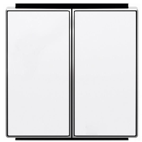 Двойная клавиша ABB Sky 8511 BL (белая)