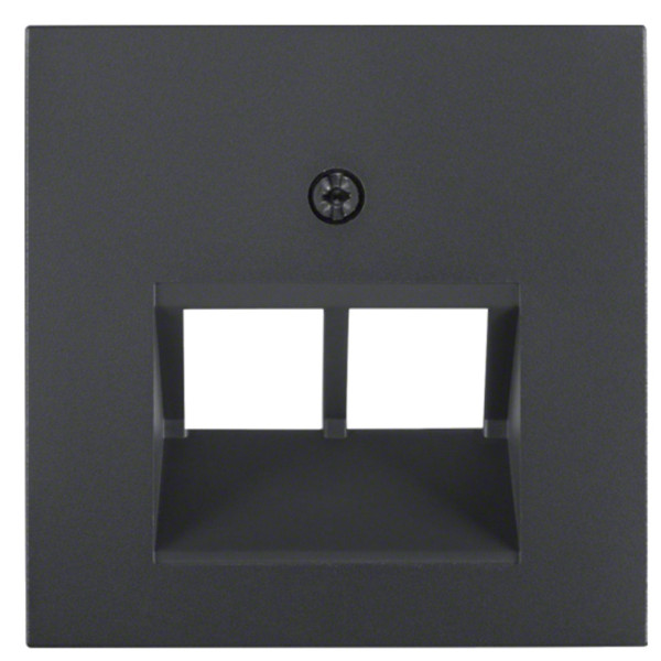 Накладка для розетки UAE/E-DAT, антрацит Berker S.1/B.3/B.7
