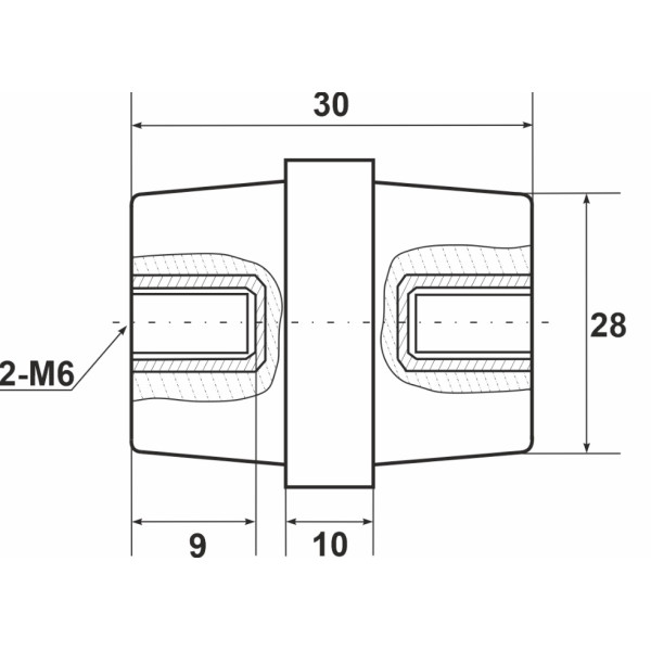 Шинный изолятор Promfactor SM306R - фото №1